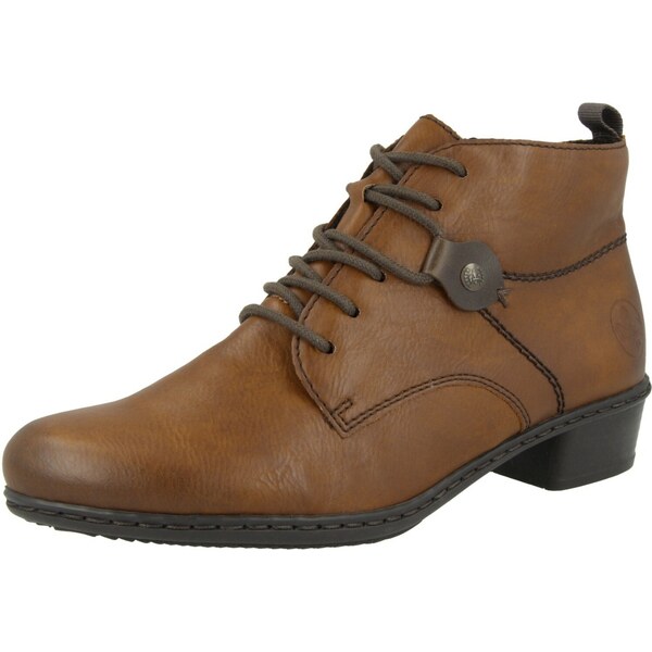 Rieker Šnurovacie členkové čižmy koňaková 25316239