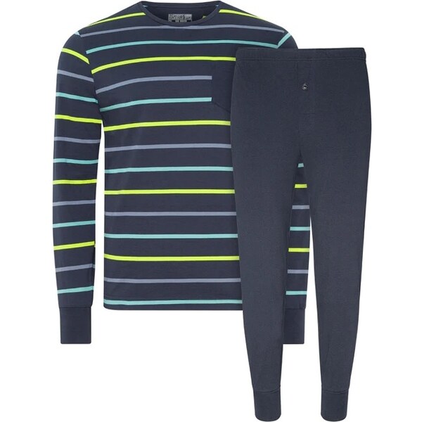 Pánske pyžamo 500008 498 tm.modrá/zelená - Jockey 36155766