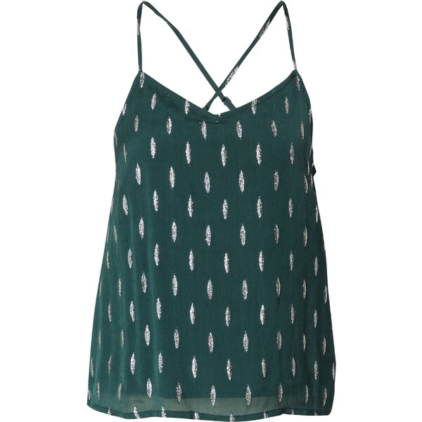 ABOUT YOU Top Fee tmavozelená / strieborná 54238469