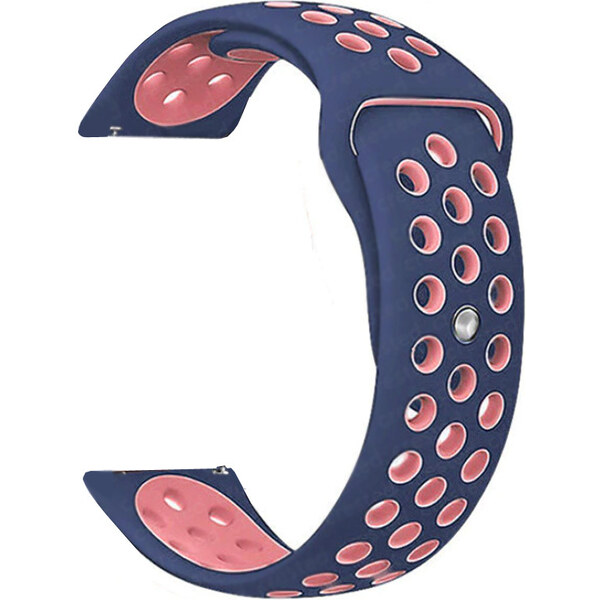 Madvell Športový silikónový remienok modrá s ružovou 20mm 44954740