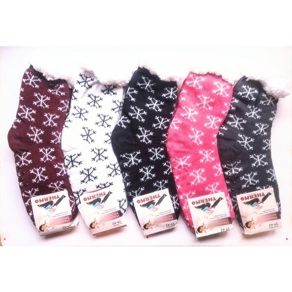 Dámske hrubé ponožky na doma 36213882