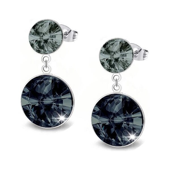 SWAROVSKI Elements Swarovski e. čierne náušnice Full Moon see3719 36216540