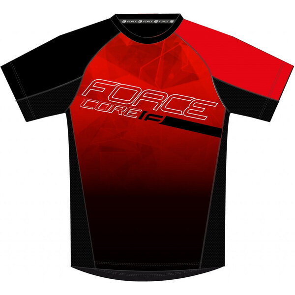 Force mtb core dres , červeno-čierny 42129546