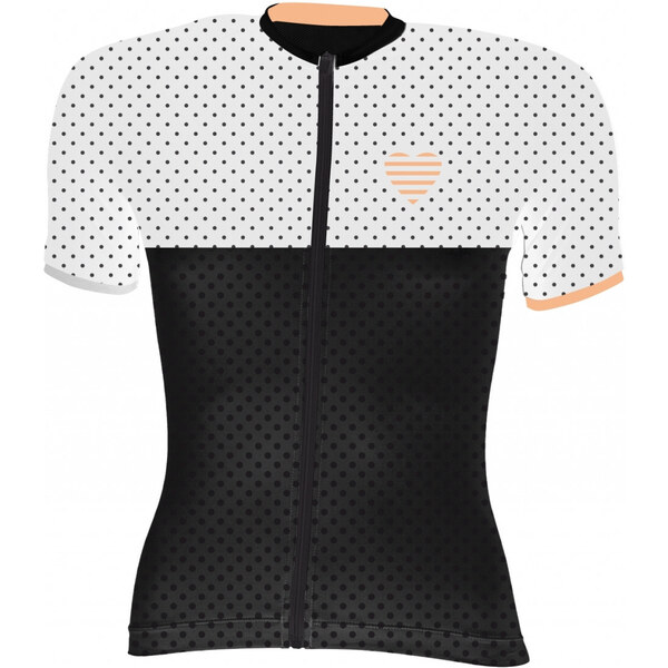 FORCE dres POINTS dámsky krátky rukáv, čierno-biely 60928407