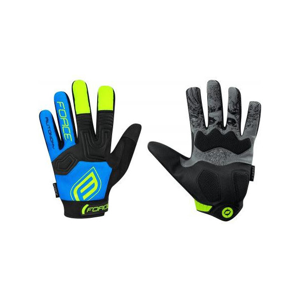 FORCE rukavice MTB AUTONOMY 17, čierno-modré 36059295