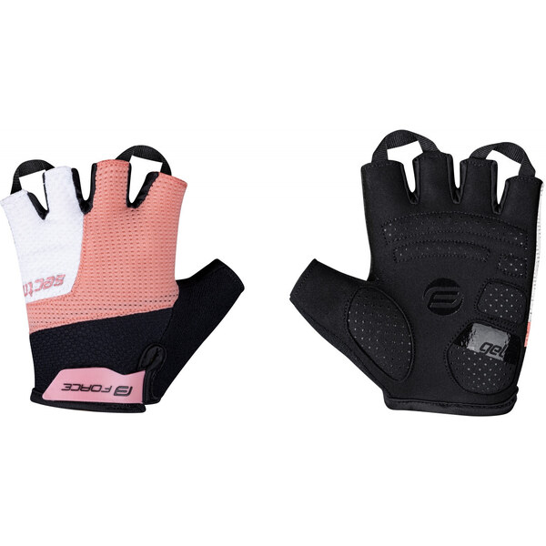 FORCE rukavice SECTOR LADY gel, čierno-broskyňové 36059301