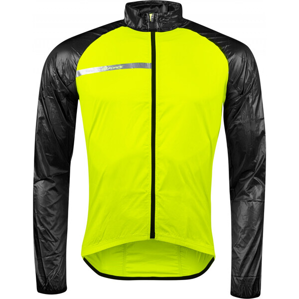 FORCE bunda windpro neprefúkavá, fluo-čierna 36059799