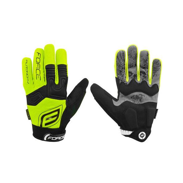 FORCE rukavice MTB AUTONOMY, čierno-žlté 36061620