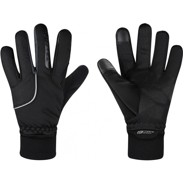 FORCE rukavice zimné ARCTIC PRO, čierne 36062030