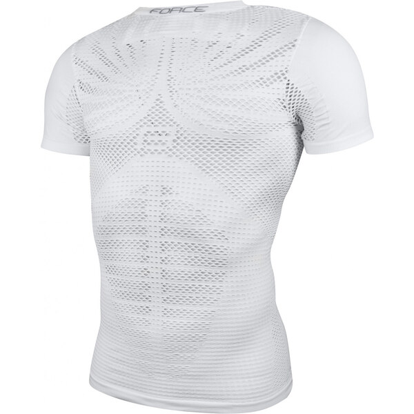 FORCE tričko funkčné SWELTER krátky rukáv, biele 36062373