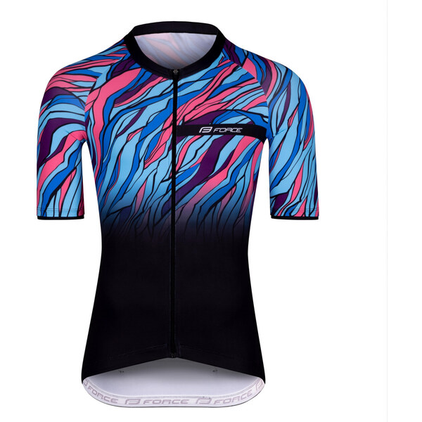 FORCE dres LIFE krátky rukáv, čierno-modro-ružový 36062418