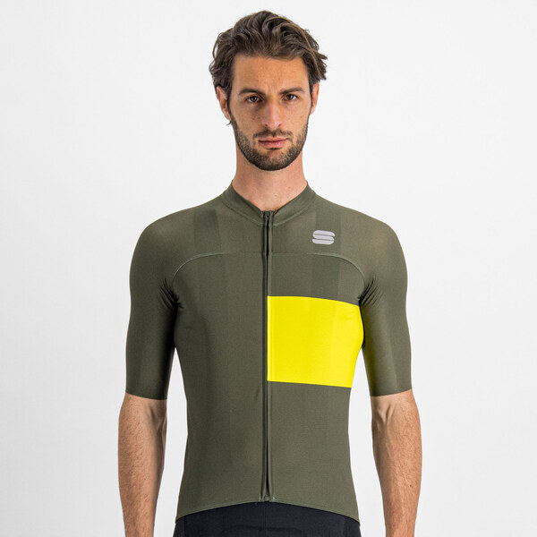 Sportful snap dres, Kaki/žltý 60367535