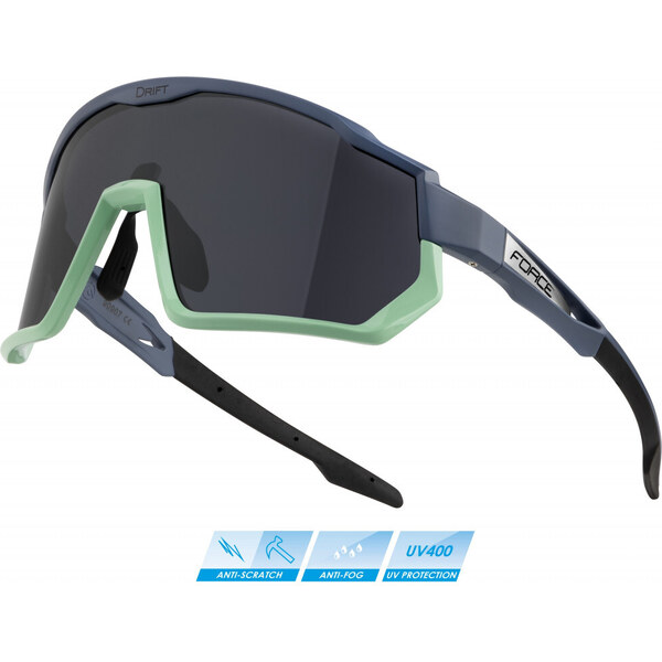FORCE okuliare DRIFT stormy blue-mint, čierne kontrastné sklá 56468496