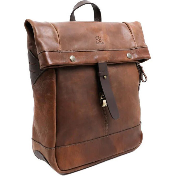 Glara Luxusný rolovací batoh z kože 36243132