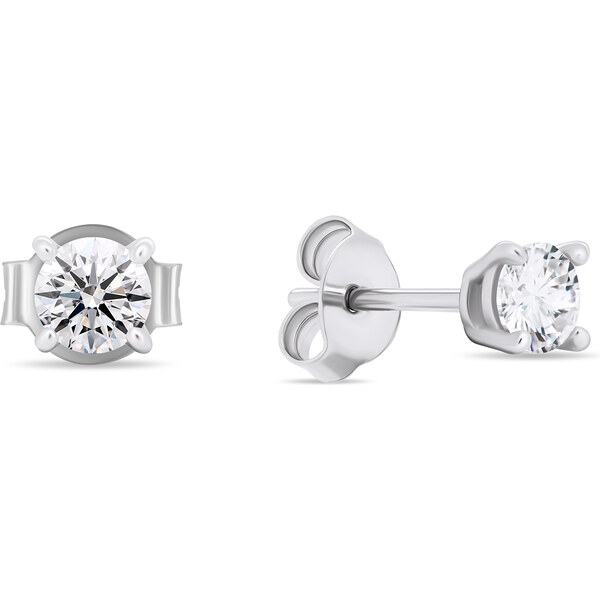 Brilio Silver Strieborné kôstkové náušnice s čírymi zirkónmi EA580/1/2 66614569