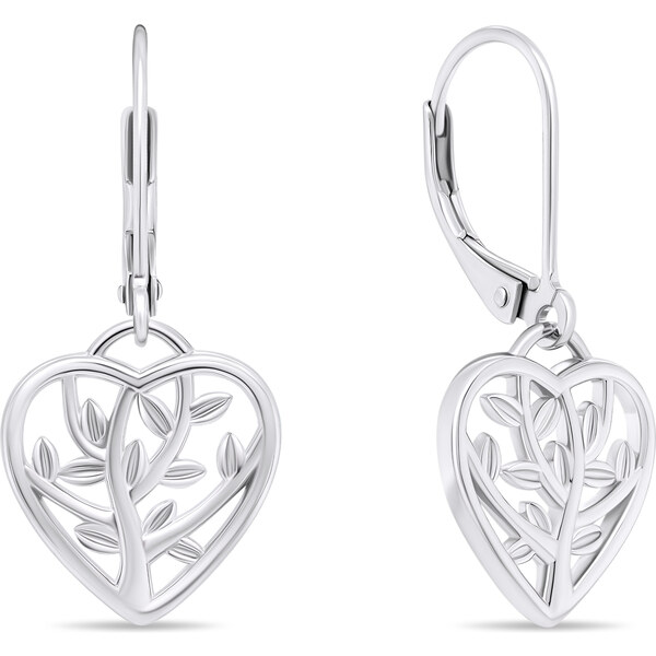 Brilio Silver Pôvabné strieborné visiace náušnice EA702W 66581733