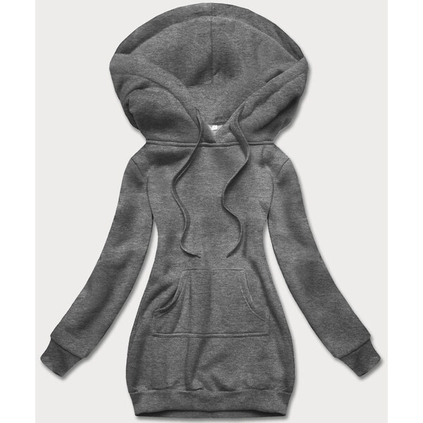 J.STYLE Tmavosivá dámska klokanie mikina (YS10003-5) 36251274