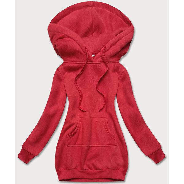 J.STYLE Tmavo červená dámska klokanie mikina (YS10003-18) 36251276