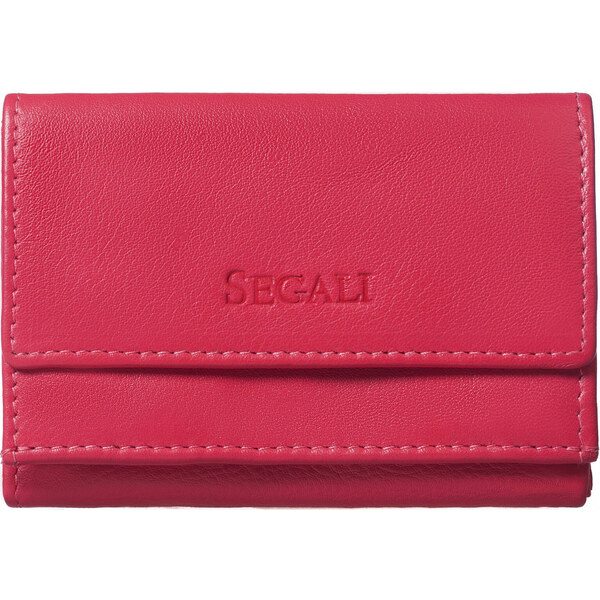 SEGALI Dámska kožená peňaženka 1756 hot pink 66580995