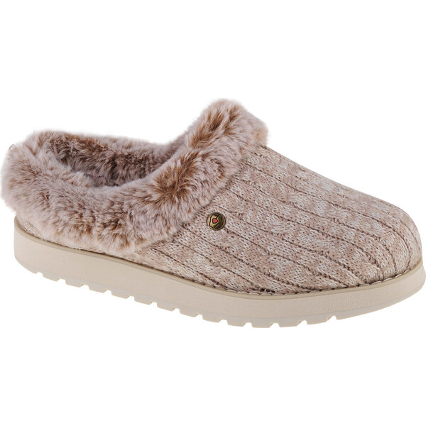 Béžové teplé šľapky Skechers Keepsakes - Ice Angel 31204-LTBR 36267015