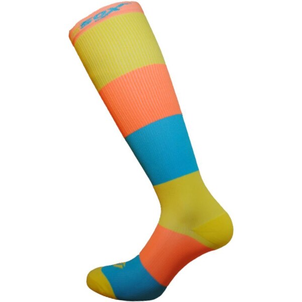 X-TRIPLE farebné kompresný podkolienky COMPRESSOX Oranžová / Žltá / 36289571