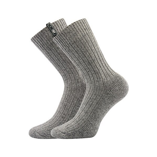 ALJAŠKA silné thermo pletené ponožky VoXX Sivá 43-46 1 pár 36289583