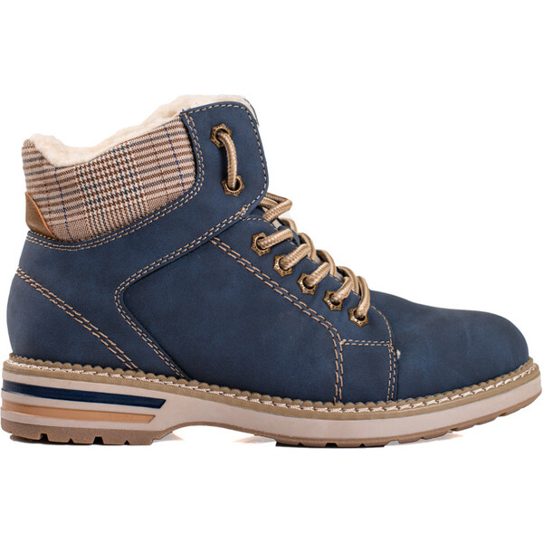 Goodin Tmavomodré zateplené traperky GD-TL43BL 36348387