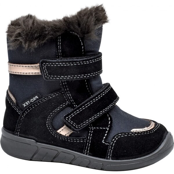 Protetika - Dievčenské zimné topánky SELENA BLACK s PRO-TEX membránou 46771624