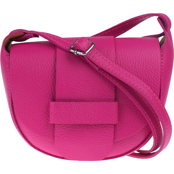 Ružová kožená talianska crossbody kabelka Rerta Fuxia NovaKabelka.sk 36315187