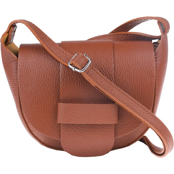 Camel kožená talianska crossbody kabelka Rerta Camel NovaKabelka.sk 36315188