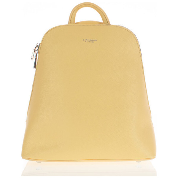 DIANA&CO Ruksak - DianaCo koženkový s popruhom žltý 36318298