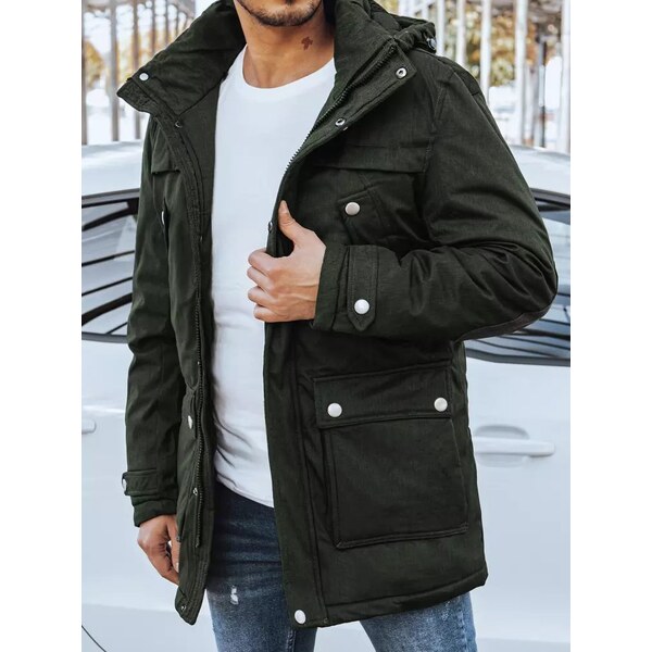 Buďchlap Trendová zelená bunda na zimu 65637871