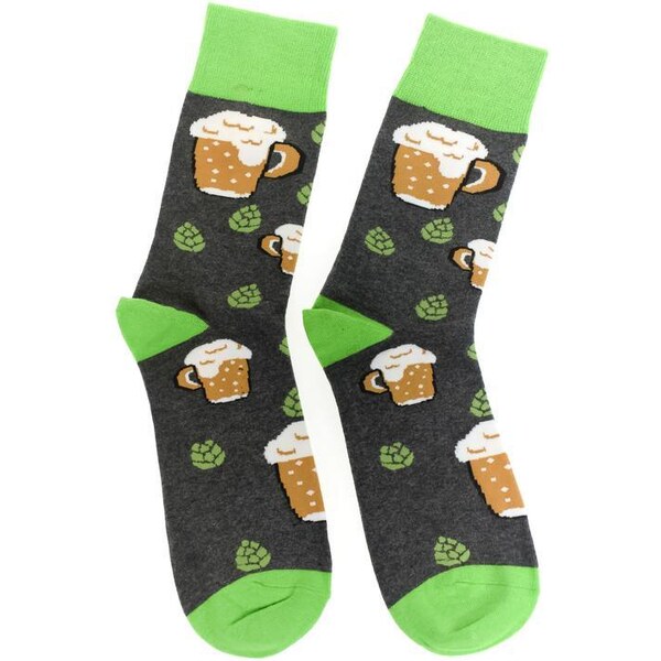 AURA.VIA Tmavosivé ponožky PIVO 36333648