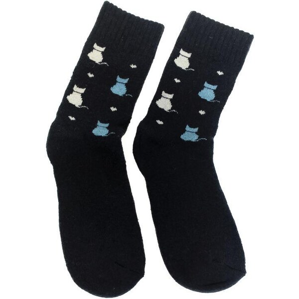 AURA.VIA Tmavomodré ponožky CATTY 36333663