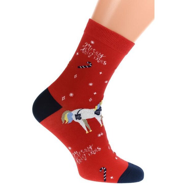 AURA.VIA Červené ponožky VIANKY 36333681