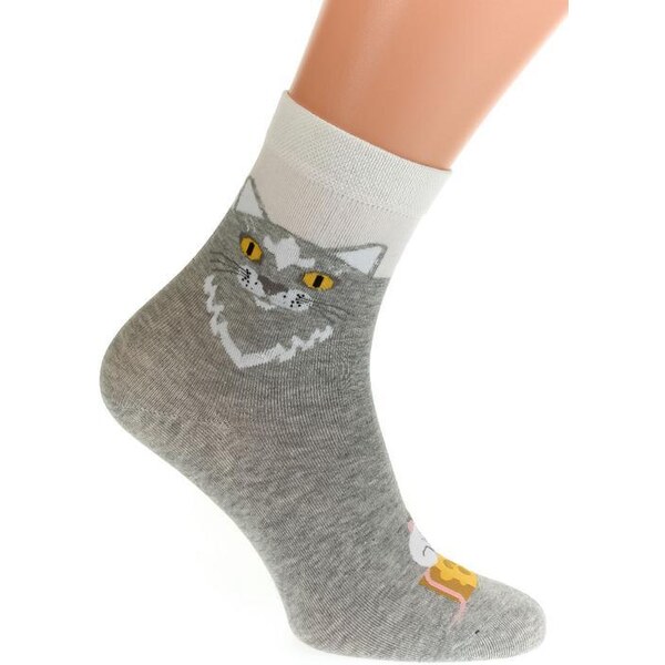 AURA.VIA Sivé ponožky BLUK 36333701