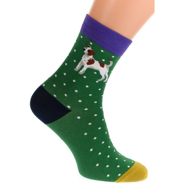 AURA.VIA Zelené ponožky DOGGY 36333709