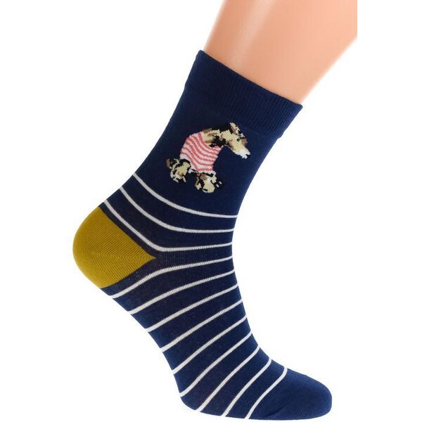 AURA.VIA Tmavomodré ponožky DOGGY 36333711