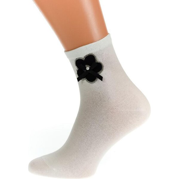 AURA.VIA Biele ponožky SINA 36333756