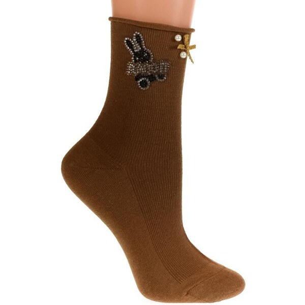 AURA.VIA Hnedé ponožky DINA 36333760