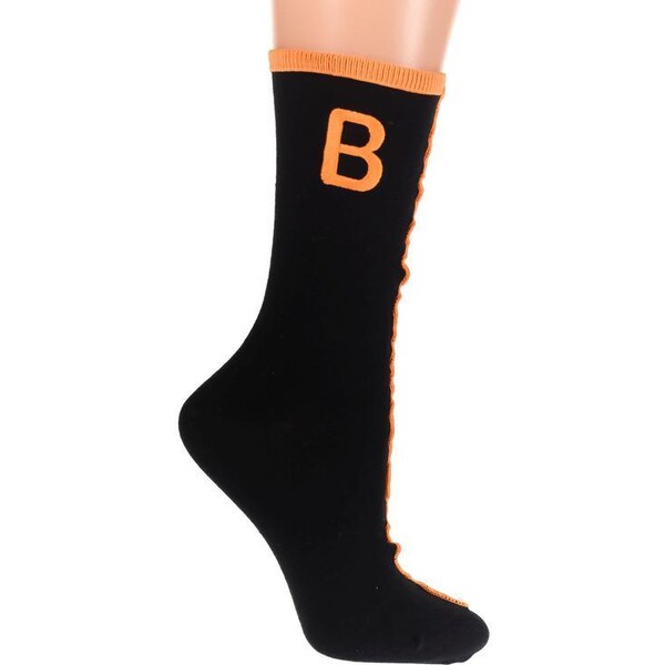 AURA.VIA Čierno-oranžové ponožky AKIN 36333770