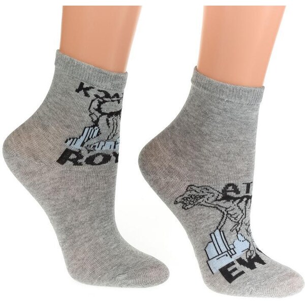 AURA.VIA Sivé ponožky JINNY 36333782