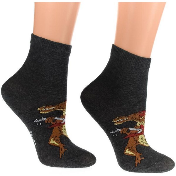 AURA.VIA Tmavosivé ponožky JINNY 36333783