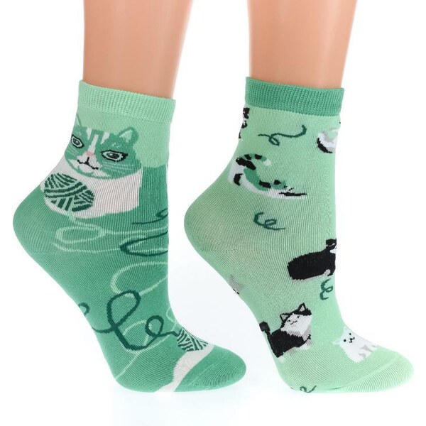 AURA.VIA Zelené ponožky DUO 36333810