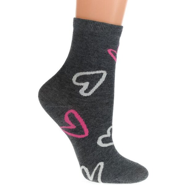 AURA.VIA Tmavosivé ponožky FINES 36333815