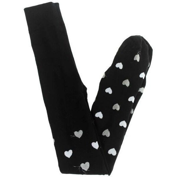 AURA.VIA Detské čierne pančuchy LOVE 36333828