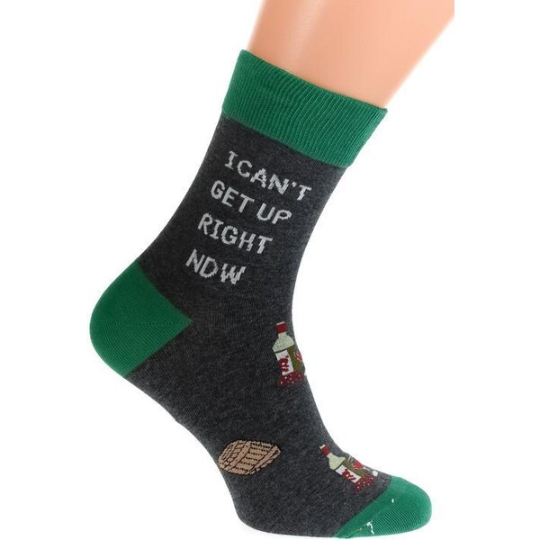 AURA.VIA Pánske tmavosivé ponožky NICO 36333872