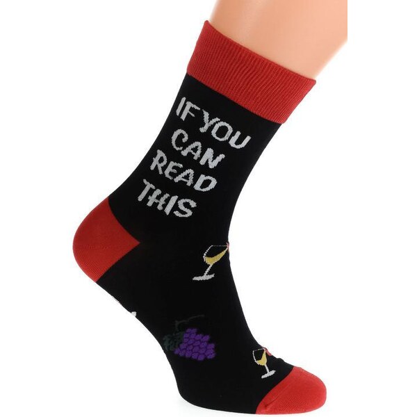 AURA.VIA Pánske čierne ponožky NICO 36333874