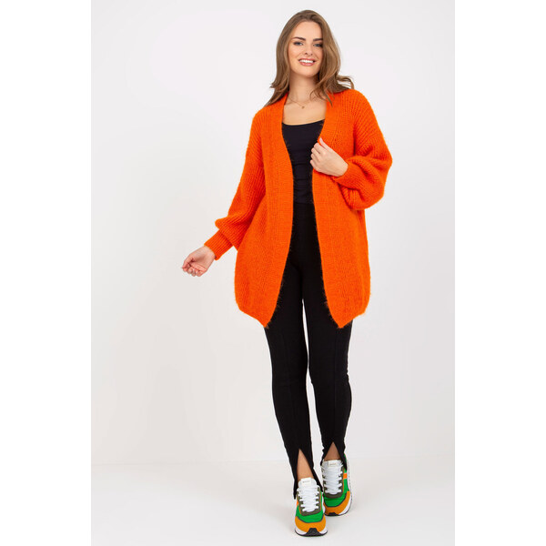 Glara Oversized vlnený chlpatý kardigán 36343342