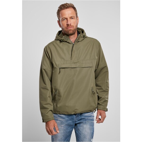 Brandit Fleece Pull Over Windbreaker Olive 50564591